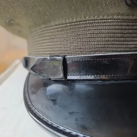 VTG USMC Marine Corps Officer Service Green Cover Lancaster Marine Shop  7 1/8 - Picture 3 of 10